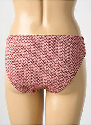 Bas de maillot de bain imprimé fantaisie culotte marron CYELL femme