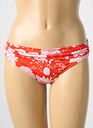 Bas de maillot de bain imprimé fleurs culotte rouge CYELL femme