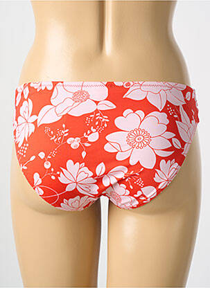 Bas de maillot de bain imprimé fleurs culotte rouge CYELL femme