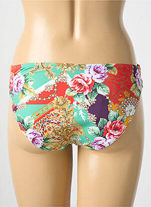 Bas de maillot de bain imprimé fleurs culotte vert CYELL femme