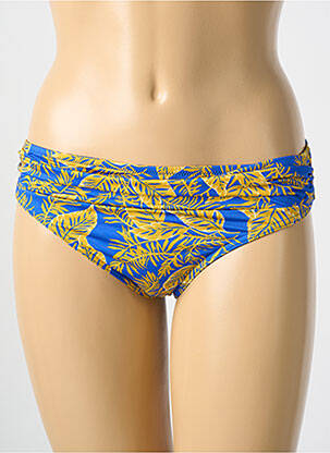 Bas de maillot de bain imprimé fantaisie culotte bleu CYELL femme