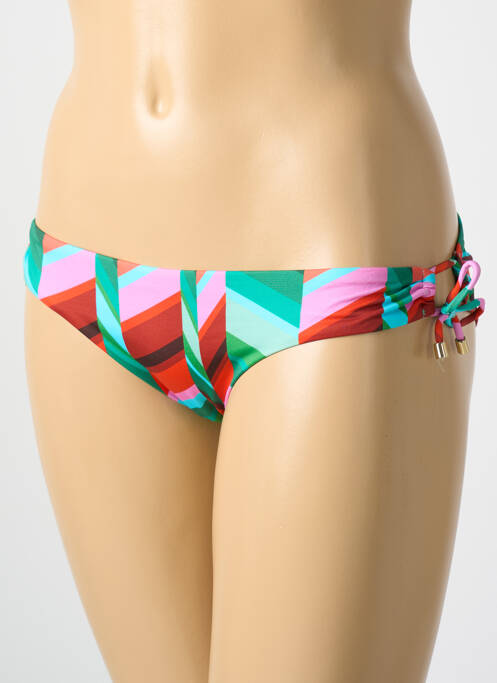 Bas de maillot de bain imprimé fantaisie culotte vert CYELL femme