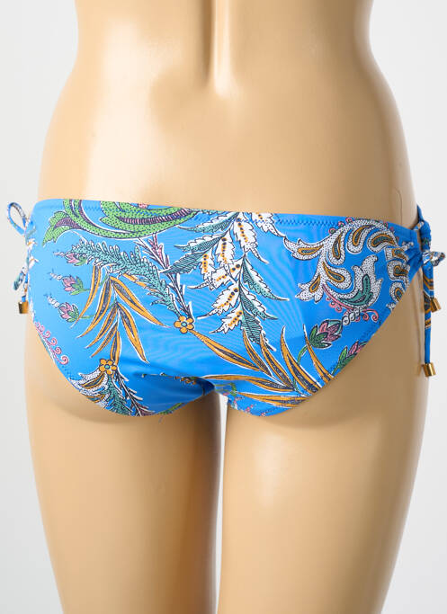 Bas de maillot de bain imprimé fantaisie culotte bleu CYELL femme