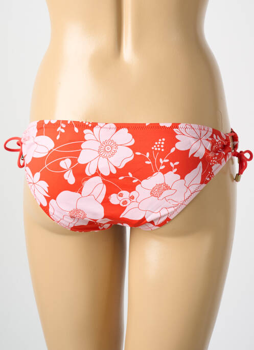 Bas de maillot de bain imprimé fleurs culotte rouge CYELL femme