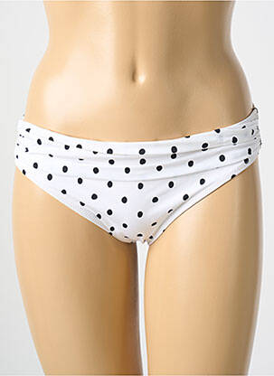 Bas de maillot de bain stretch culotte blanc CYELL femme