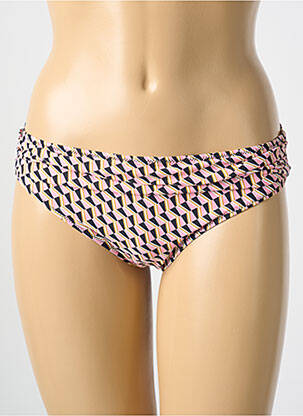 Bas de maillot de bain imprimé fantaisie culotte noir CYELL femme