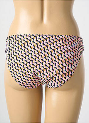 Bas de maillot de bain imprimé fantaisie culotte noir CYELL femme