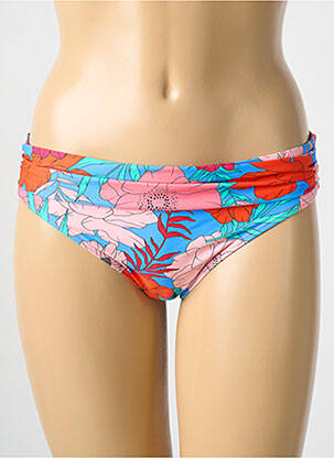 Bas de maillot de bain imprimé fleurs culotte bleu CYELL femme