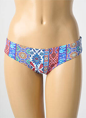 Bas de maillot de bain imprimé fantaisie culotte bleu CYELL femme