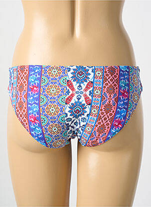 Bas de maillot de bain imprimé fantaisie culotte bleu CYELL femme