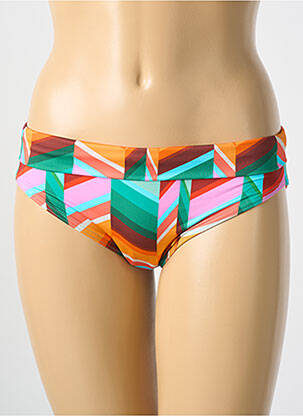 Bas de maillot de bain imprimé fantaisie culotte vert CYELL femme