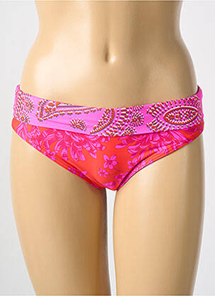 Bas de maillot de bain imprimé fantaisie culotte rose CYELL femme