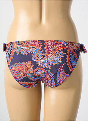Bas de maillot de bain imprimé fantaisie culotte bleu CYELL femme