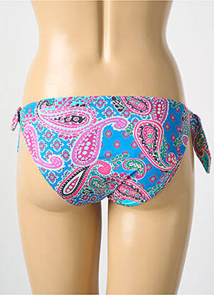 Bas de maillot de bain imprimé fantaisie culotte bleu CYELL femme