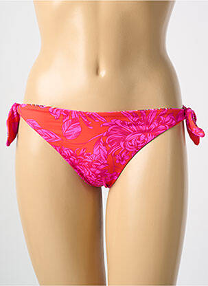 Bas de maillot de bain imprimé fantaisie culotte rose CYELL femme
