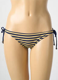 Bas de maillot de bain imprimé rayures culotte or CYELL femme