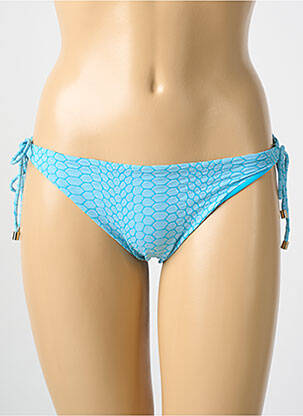 Bas de maillot de bain imprimé fantaisie culotte bleu CYELL femme