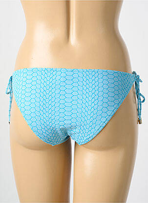 Bas de maillot de bain imprimé fantaisie culotte bleu CYELL femme