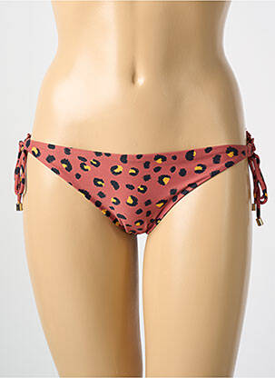 Bas de maillot de bain imprimé fantaisie culotte marron CYELL femme
