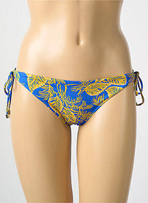 Bas de maillot de bain imprimé fantaisie culotte bleu CYELL femme