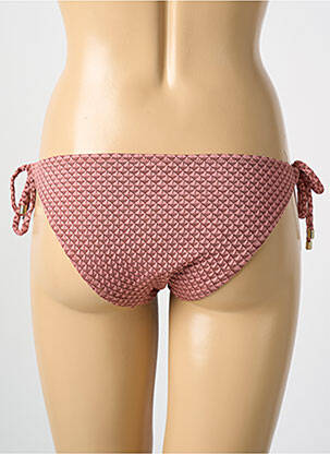 Bas de maillot de bain imprimé fantaisie culotte marron CYELL femme