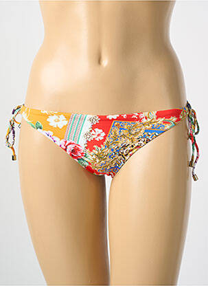 Bas de maillot de bain imprimé fleurs culotte vert CYELL femme