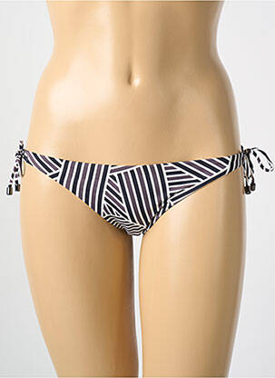 Bas de maillot de bain imprimé fantaisie culotte marron CYELL femme