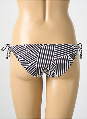 Bas de maillot de bain imprimé fantaisie culotte marron CYELL femme