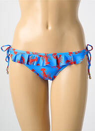 Bas de maillot de bain imprimé fantaisie culotte bleu CYELL femme