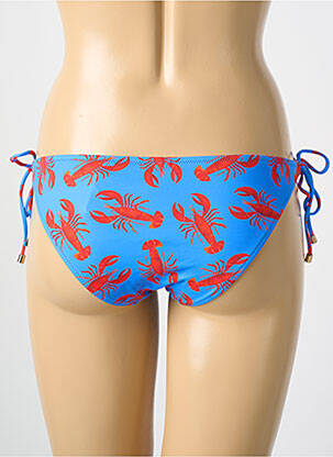 Bas de maillot de bain imprimé fantaisie culotte bleu CYELL femme