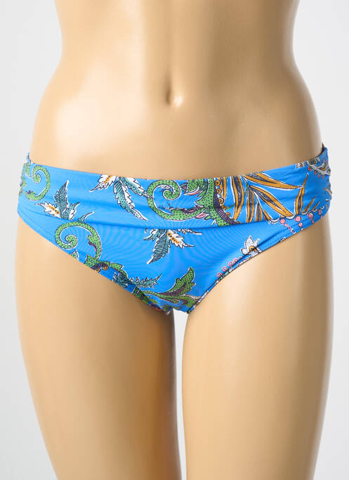 Bas de maillot de bain imprimé fantaisie culotte bleu CYELL femme