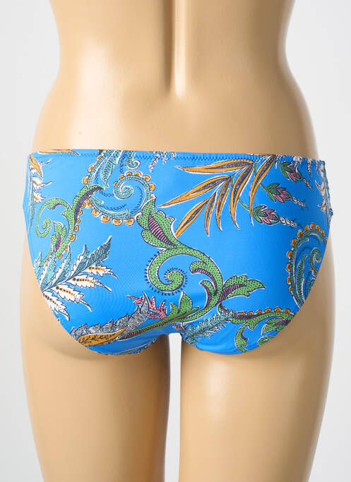 Bas de maillot de bain imprimé fantaisie culotte bleu CYELL femme