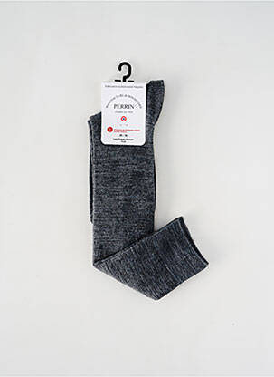 Chaussettes stretch gris PERRIN femme