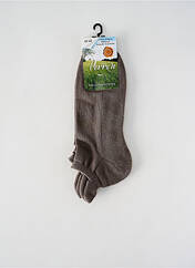 Chaussettes gris PERRIN pour unisexe seconde vue