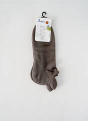 Chaussettes gris PERRIN pour unisexe seconde vue