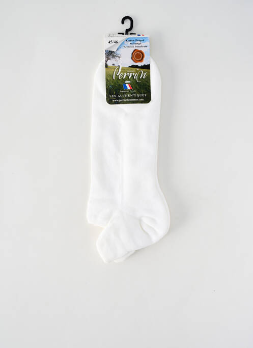 Chaussettes blanc PERRIN pour homme