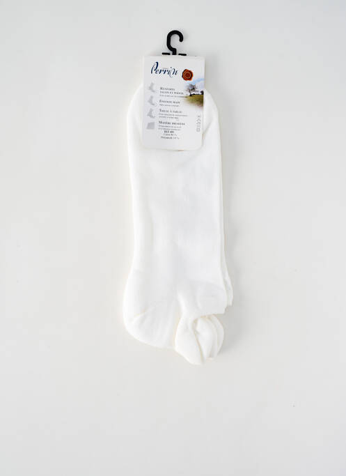 Chaussettes blanc PERRIN pour homme