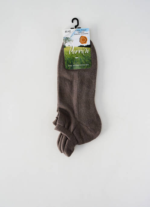Chaussettes gris PERRIN pour unisexe