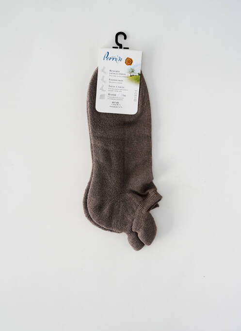 Chaussettes gris PERRIN pour unisexe