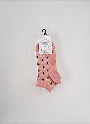 Chaussettes stretch rose PERRIN femme