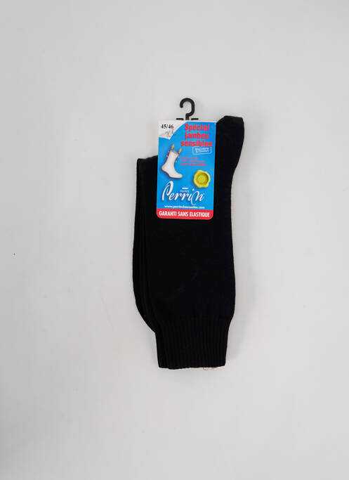 Chaussettes noir PERRIN pour homme