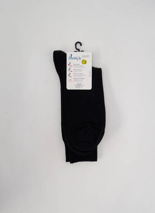 Chaussettes noir PERRIN pour homme
