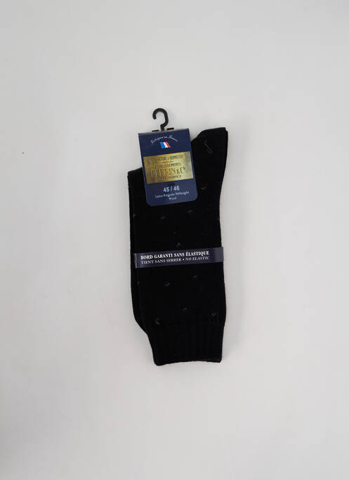 Chaussettes noir PERRIN pour homme