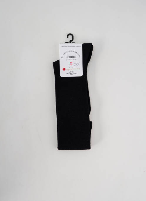Chaussettes noir PERRIN pour unisexe