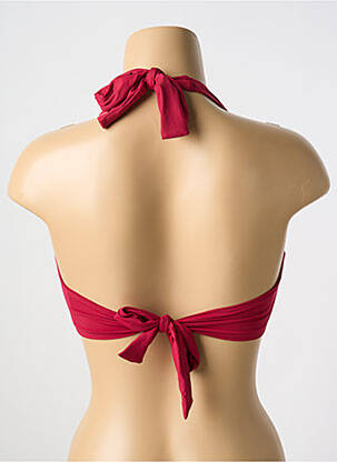 Haut de maillot de bain stretch haut soutien-gorge emboitant rouge CYELL femme