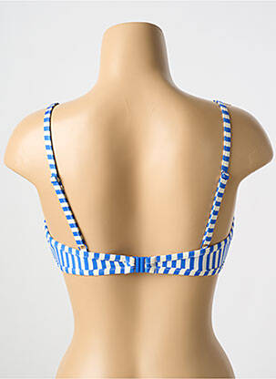 Haut de maillot de bain stretch haut triangles bleu CYELL femme