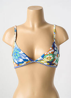 Haut de maillot de bain stretch haut triangles bleu CYELL femme