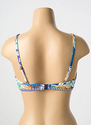 Haut de maillot de bain stretch haut triangles bleu CYELL femme