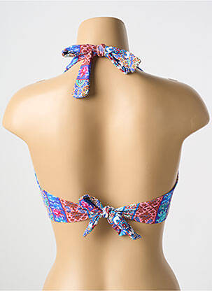 Haut de maillot de bain stretch haut triangles bleu CYELL femme