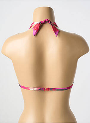 Haut de maillot de bain stretch haut soutien-gorge moulé rose CYELL femme